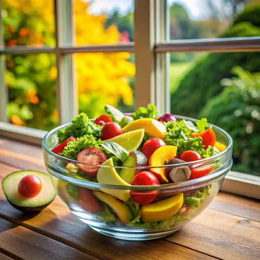 एफगानो और सब्जी का ताजगी भरा सलाद